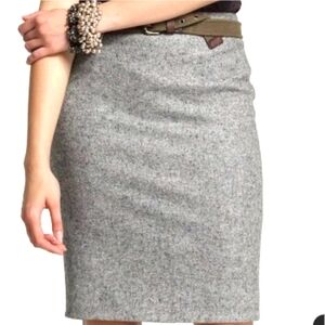 J Crew Lined Wool Pencil Skirt